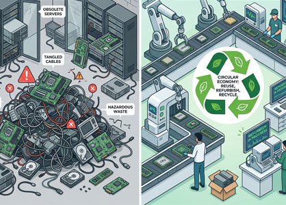 Data Centers’ Role in E-Waste Management: Challenges and Opportunities
